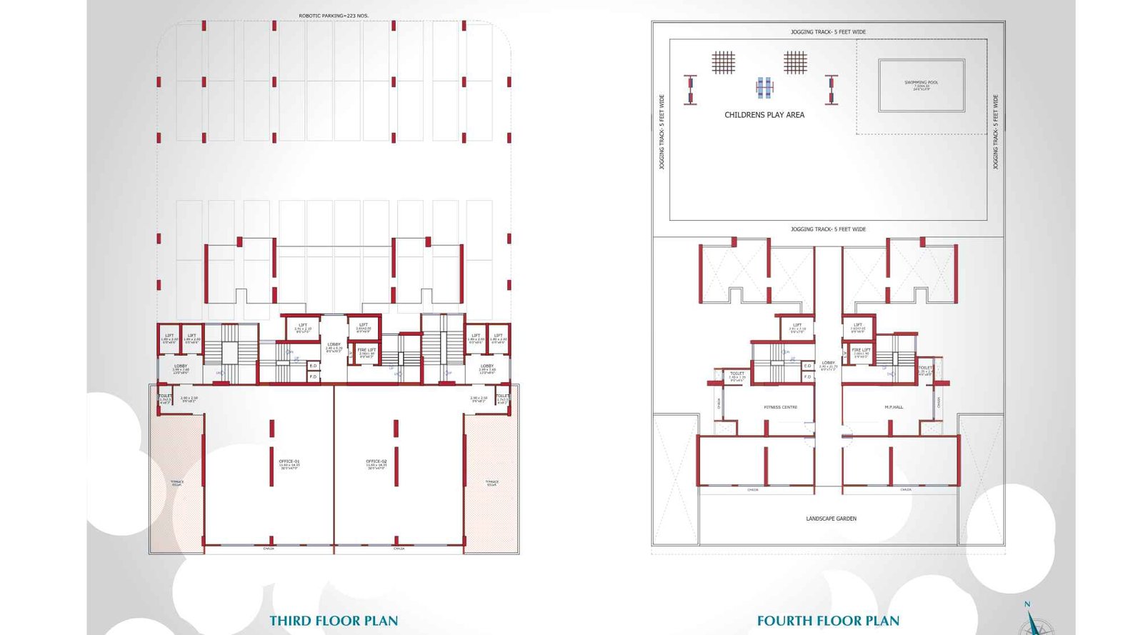 Juhi-Elegance-third-&-fourth-floor-plan